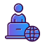 remote-work-access-monitor-network-online-workspace-icon