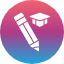education-pencil-cap-pen-graduation-icon