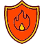 fire-flame-protection-security-shield-icon
