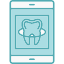 application-care-dental-doodle-mobile-screen-tooth-icon