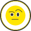 face-with-raised-eyebrow-emoji-smiley-icon