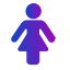 gradient-female-silhouette-icon