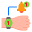 smartwatch-notification-ring-hand-bell-icon