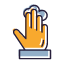 three-gesture-hand-single-tap-click-icon-vector-design-icons-icon