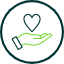 charity-stamp-support-label-green-icon