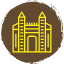 architecture-babylon-gate-iraq-ishtar-landmarks-sketch-icon