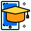 smartphone-graduation-cap-education-icon