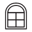 window-aperture-casement-dormer-fanlight-icon