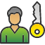 key-lock-man-person-provider-security-solution-icon