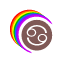 cancer-rainbow-symbol-colorful-horoscope-icon