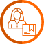 logistics-line-orange-circle-icon