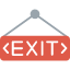 direction-emergency-exit-information-board-label-icon