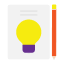 sketchbook-vector-flat-creative-design-idea-bul-think-editing-technology-icon