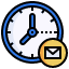 time-filloutline-message-envelope-clock-letter-icon