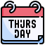thursday-event-administration-calendar-daily-icon