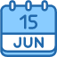 calendar-june-fifteen-date-monthly-time-and-month-schedule-icon