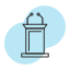 lectern-podium-stand-speech-conference-presentation-public-speaking-wooden-icon-vector-design-icon