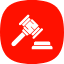 court-justice-law-lawyer-line-litigation-thin-icon