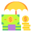 umbrella-money-coin-icon