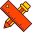 education-learning-pencil-ruler-school-supplies-icon