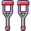 crutch-equipment-healthcare-hospital-medical-tools-icon