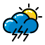 cloud-weather-sun-lightning-climate-icon
