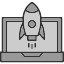 start-up-explorer-new-rocket-space-startup-icon