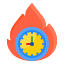 fire-time-management-clock-watch-icon