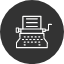 author-journalsim-letter-message-typewriter-vintage-copywriting-marketing-print-icon