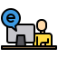 student-e-learning-computer-icon