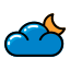 cloud-weather-moon-climate-forecast-icon