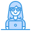 employee-worker-laptop-woman-computer-icon