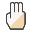 fingers-touchpad-touchscreen-three-third-icon