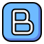 b-alphabet-abecedary-sign-symbol-letter-icon