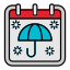 umbrella-protect-calendar-date-event-icon