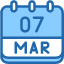 calendar-march-seven-date-monthly-time-month-schedule-icon