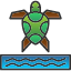 sea-turtle-beach-ocean-tortoise-water-icon