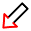 arrow-arrows-direction-down-left-icon