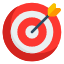 target-aim-arrow-goal-archery-board-icon
