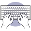 keyboard-hand-typing-type-computer-using-pictogram-icon