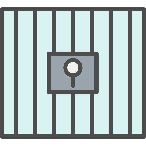 jail icon, prison icon, cell icon, lockup icon, slammer icon ...