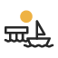 beach-circle-dock-flat-icon-landscape-sunrise-sunset-icon