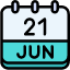 calendar-june-twenty-one-date-monthly-time-and-month-schedule-icon