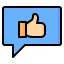 chat-bubble-box-like-thumb-up-icon