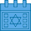 calendar-david-hanukkah-hebrew-holiday-israel-jewish-icon