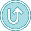 arrow-direction-pointer-top-turn-up-icon