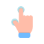 two-gesture-hand-single-tap-click-illustration-symbol-sign-icon