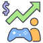 game-sales-rising-business-growth-increase-investment-rise-icon