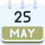 calendar-may-twenty-five-date-monthly-time-month-schedule-icon