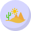 cactus-desert-landscape-nature-sand-sun-travel-icon